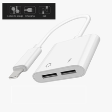 iphone 7/8/X/XS/XR/XS Max Dual Lightning Adapter Splitter Vit