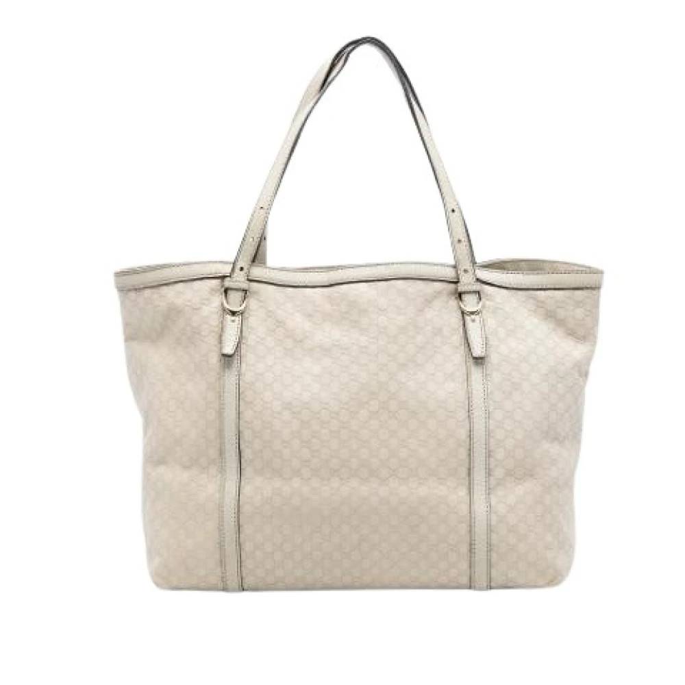 Gucci Vintage Pre-owned The Nice tote taske - Vintage - Dame - Hvid - ONE SIZE - Læder