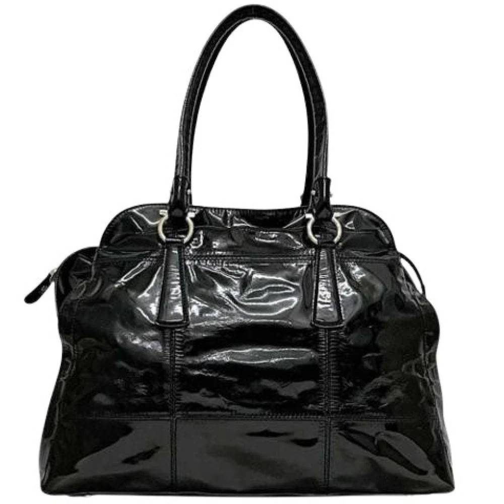 Salvatore Ferragamo Pre-owned Pre-owned Tote Bag - Vintage - Dame - Sort - ONE SIZE - Læder