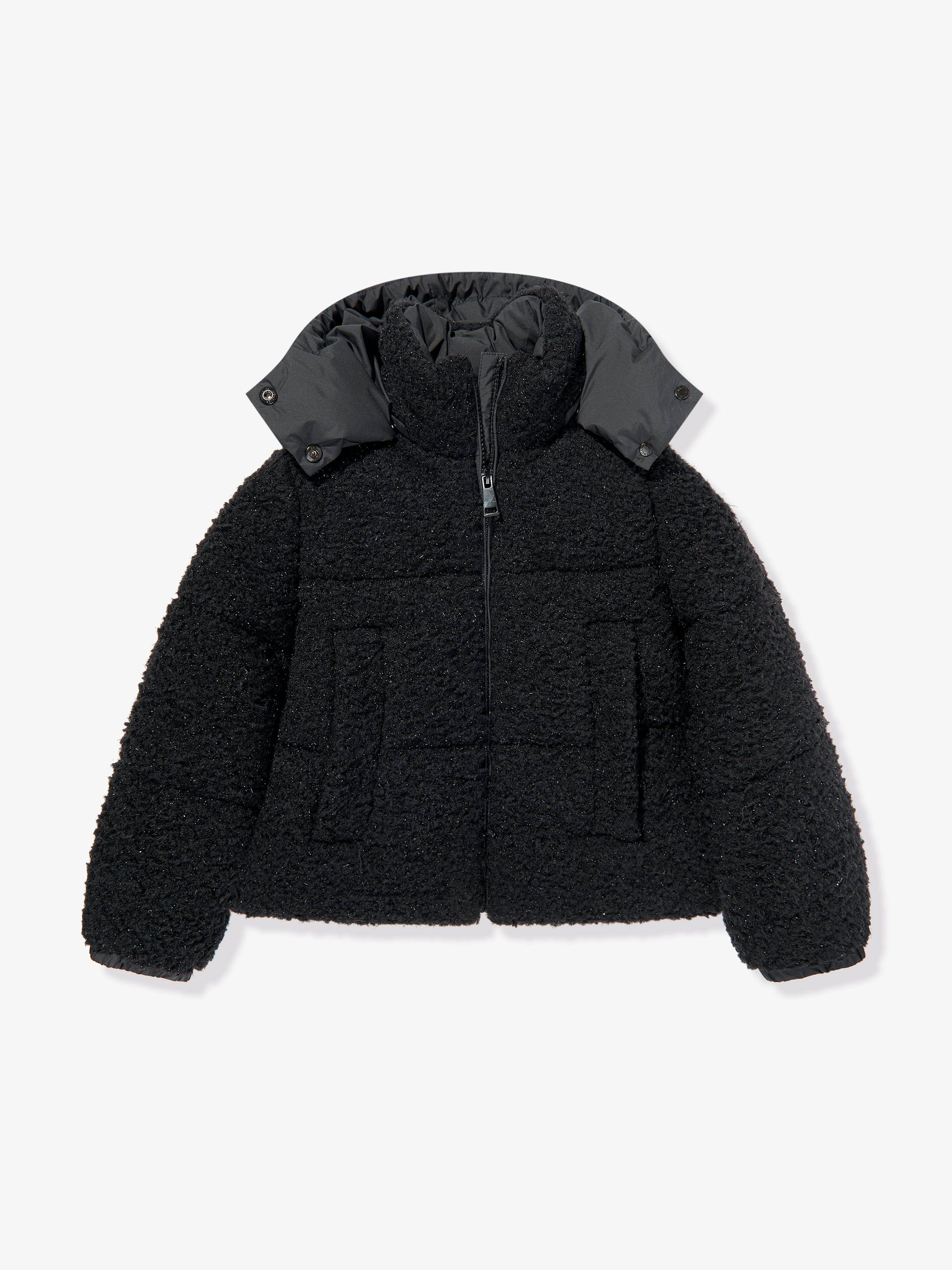 Moncler Enfant Girls Zambaga Down Padded Jacket in Black - Black / 14 Yrs (14 Yrs)