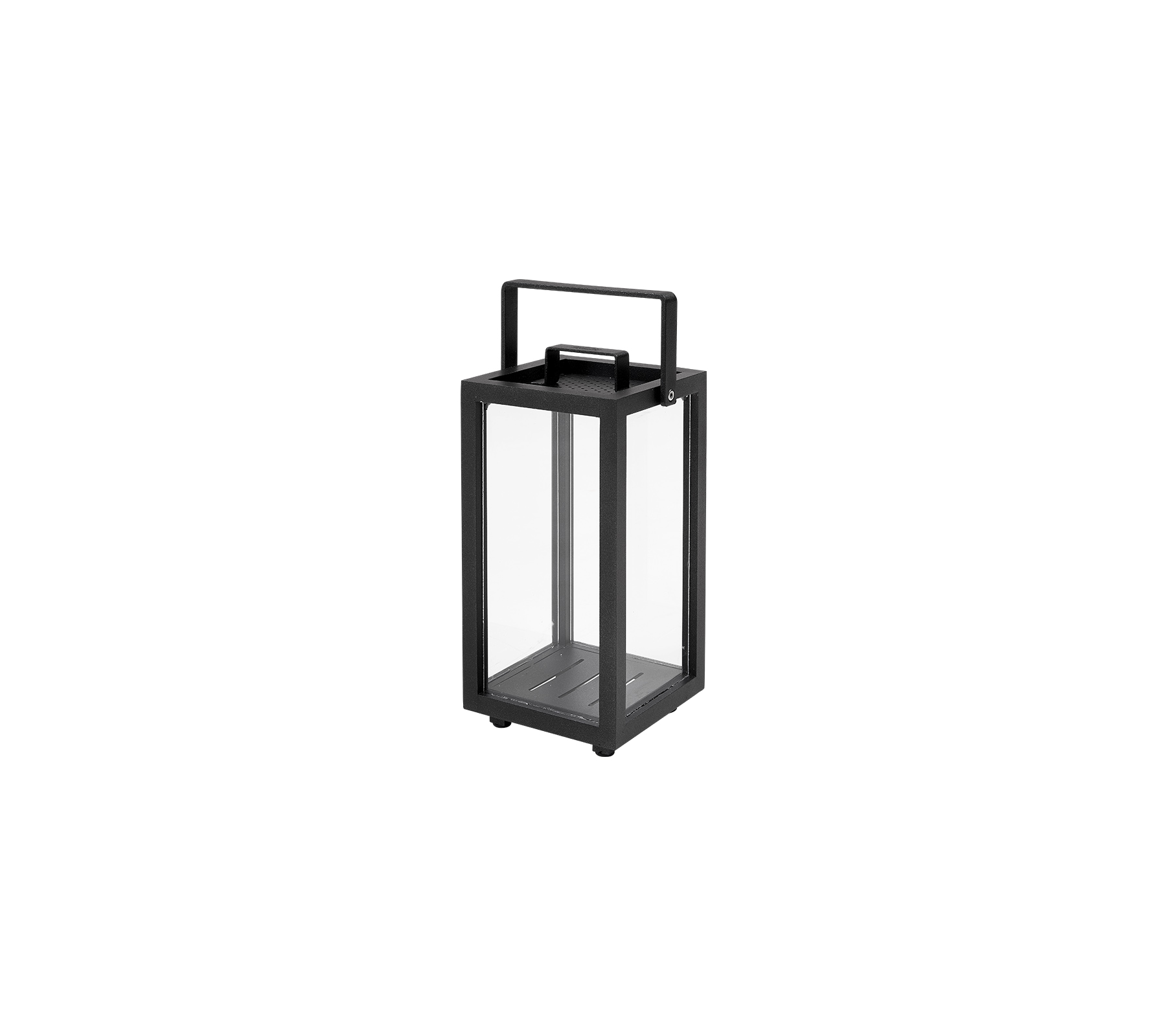 Lighthouse lykta, mini - Lava grey, aluminium