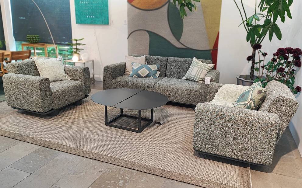 Utemöbler Bolster Soffgrupp med Olive Soffbord Brafab