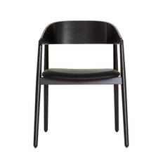 Andersen Furniture AC2 chair seat in - black leather / frame in black