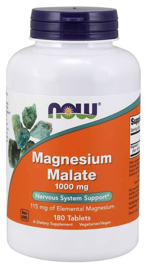 NOW Magnesium Malate 1000 mg 180 tabletter