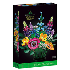 Kompatibel med LEGO 10280 Byggstenar - Blomsterbuket, Blomster, Roser, Puslespil, Legetøj, Valentinsdagsgave, Saml