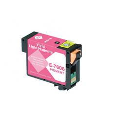 Epson T7606 LM - Lys Magenta 29,5 ml - Kompatibel blækpatron C13T76064010