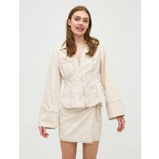 Frakment Annalia-F Maxim Skjortebluse - Sand - str. L/XL