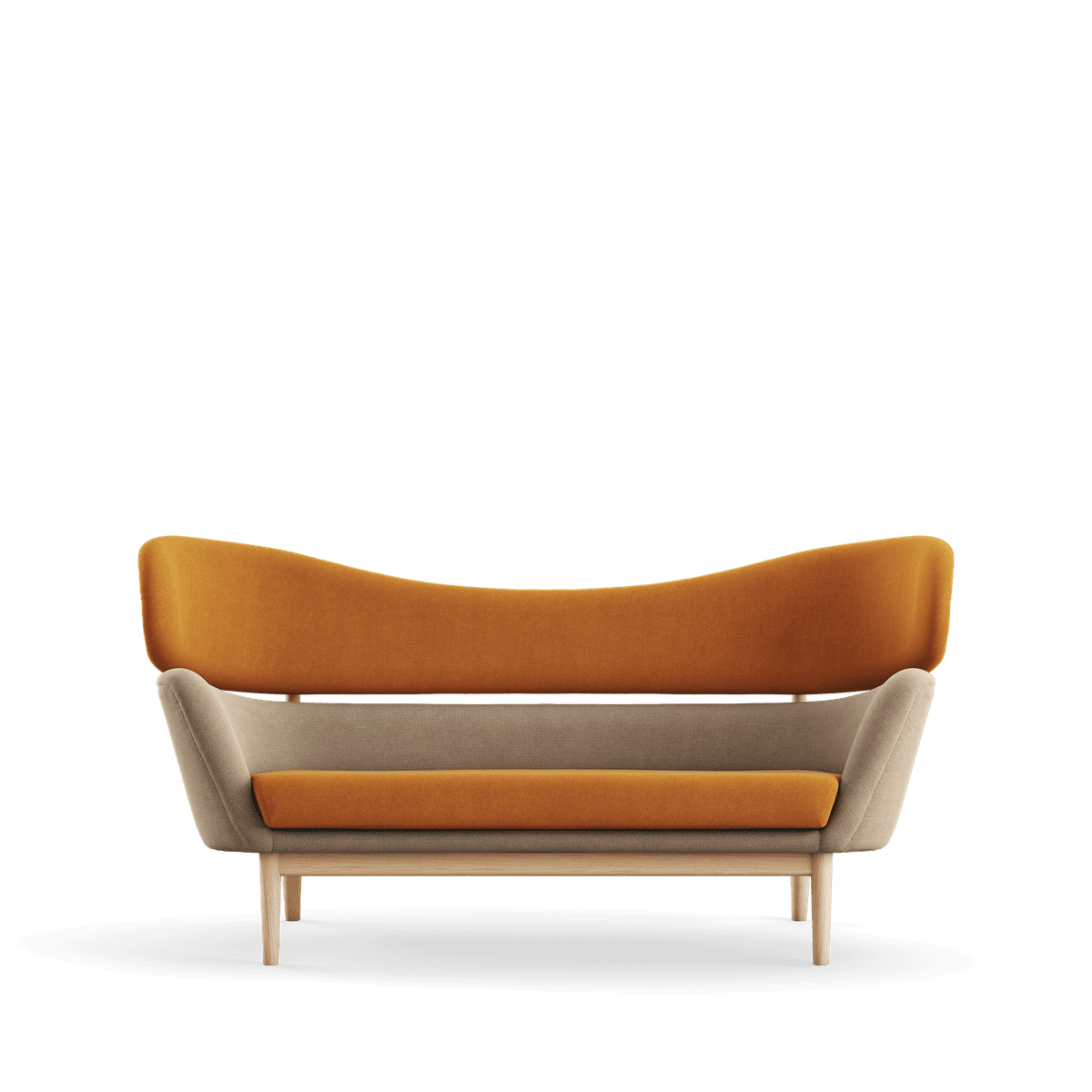 Baker sofa, eg klar olie af Finn Juhl Vidar 472 / 222 - Jacobsen Plus