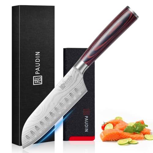 PAUDIN Santokumesser 13 cm, Ultrascharfes Küchenmesser