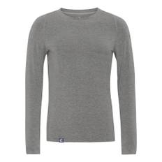 Grå Coastland uldundertrøje med lange ærmer, herre, 2XL