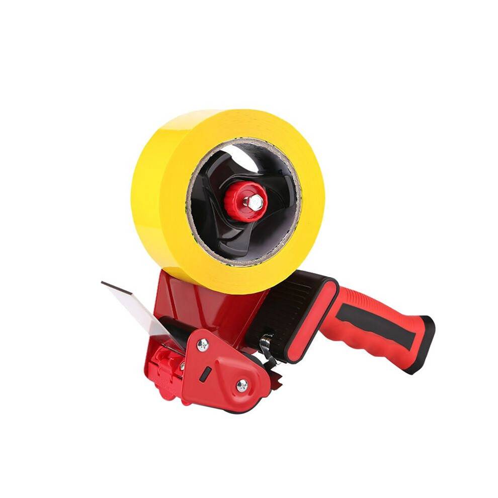 Packing Tape Dispenser, Heavy Duty Packaging Tape Clear Adhesive Tape Dispenser for Carton Sealing, Moving, Shipping