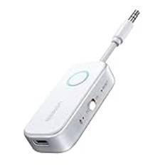 UGREEN Bluetooth 5.4 sändare Jack 2 i 1 Bluetooth sändare mottagare för två Airpods Bluetooth-adapter kompatibel med flygplan, TV, Stereo Bluetooth Audio Splitter för hörlurar