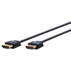 Clicktronic Ultra-Slim High Speed HDMI-kabel med Ethernet, 3m