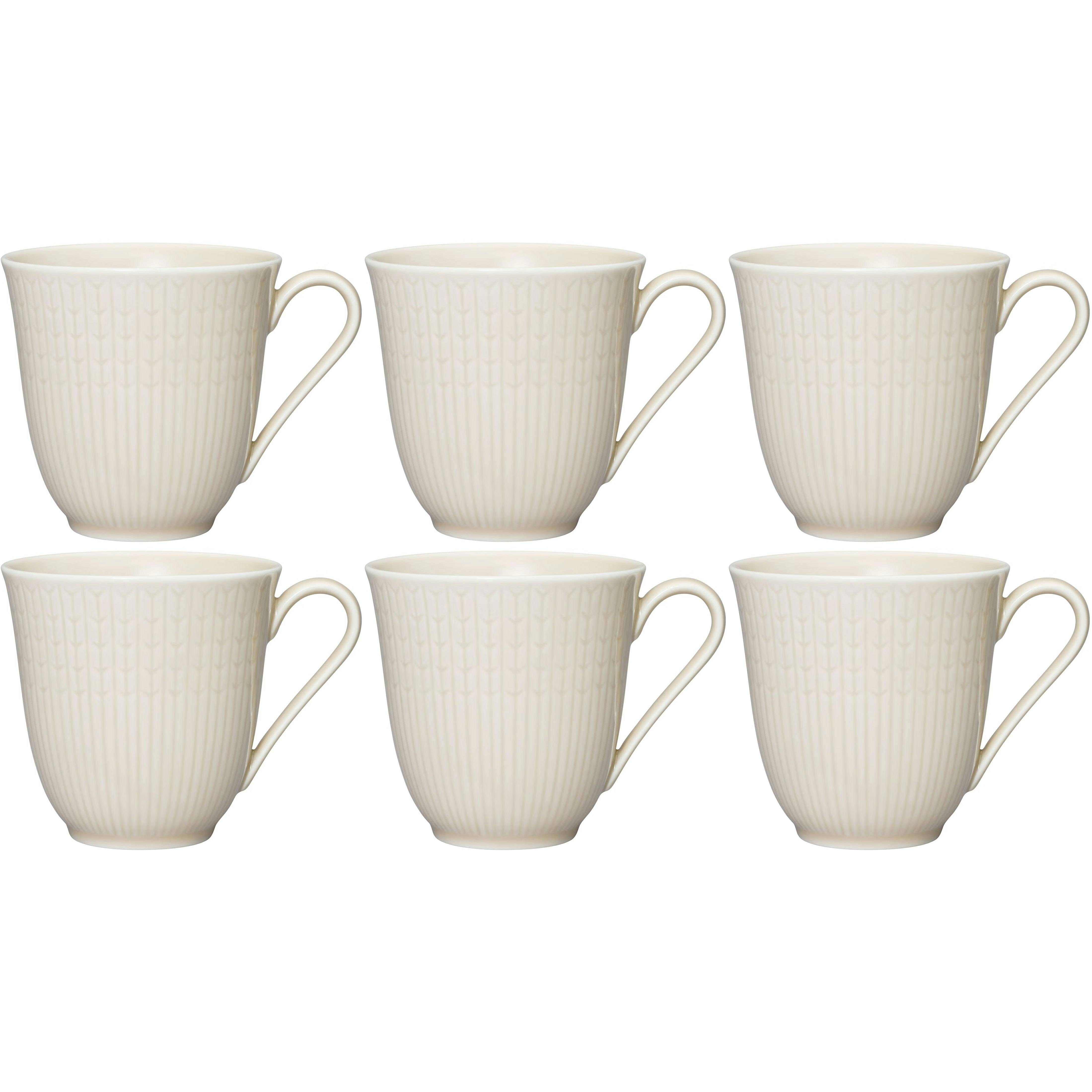 Rörstrand - Swedish Grace Mugg 30 Cl 6-pack Havre (Beige) - Havre (Beige)