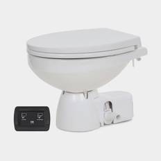 Eltoalett båt Jabsco Quiet Flush E2 Comfort SoftClose, 24 V, för färskvattenfyllning + magnetventil (solenoid)