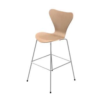 3197 Høj Barstol af Arne Jacobsen Uden polstring / Eg / Ingen farve - Jacobsen Plus