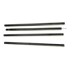 Adjustable Tent Poles Iron Tarp Poles Camping Lightweight Tarp Poles 2.4m 4 Section Canopy pole 2.4m