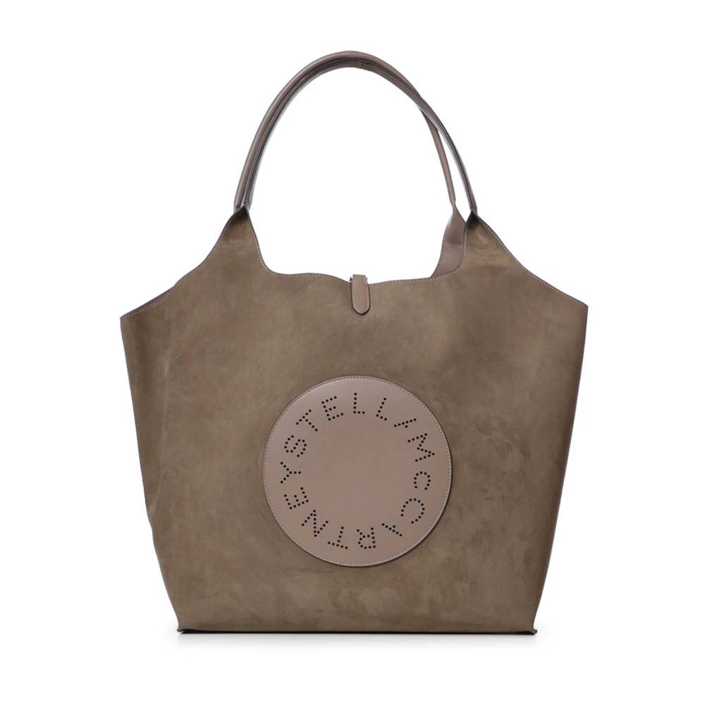 Stella McCartney Vendbar Logo Tote Bag - Tasker - Dame - Beige - ONE SIZE -