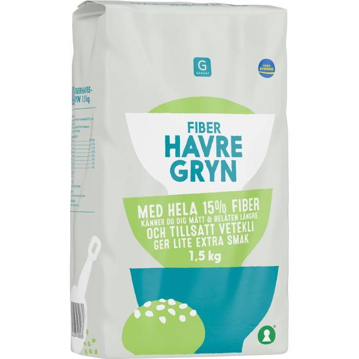 Garant Havregryn Fiber 1,5kg