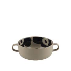 Marimekko - Unikko skål med handtag 50 cl terra, dark blue - Skålar - Sami Ruotsalainen - Blå