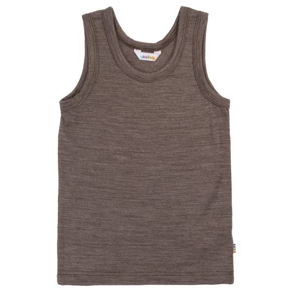 Joha Kid's Wool Undershirt Top Børn størrelse 110 farve brun/grå