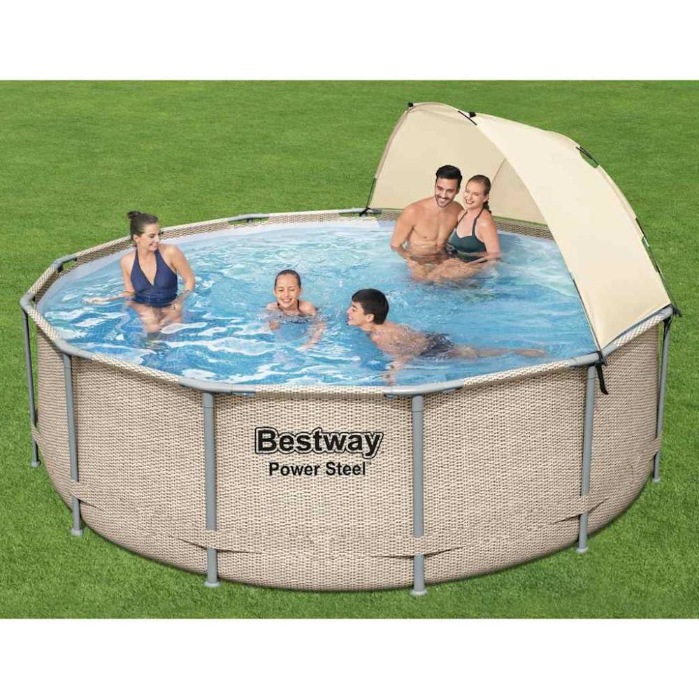 Bestway Poolset Power Steel med tak 396x107 cm
