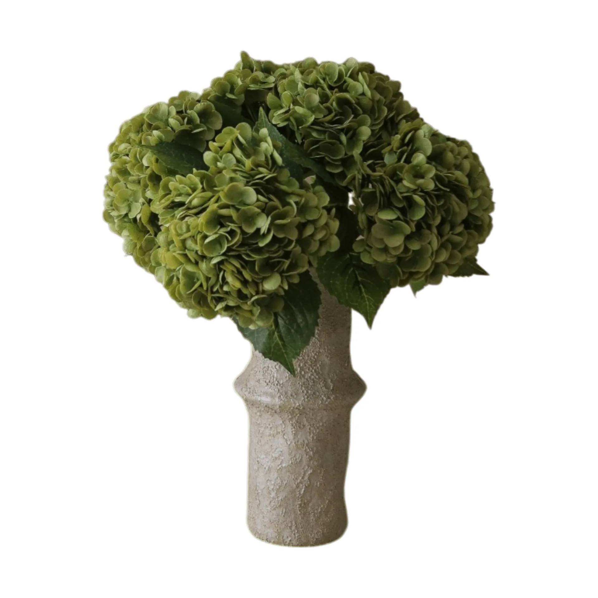 Botané Hortensia konstgjord bukett Moss green, 51 cm, 6 st