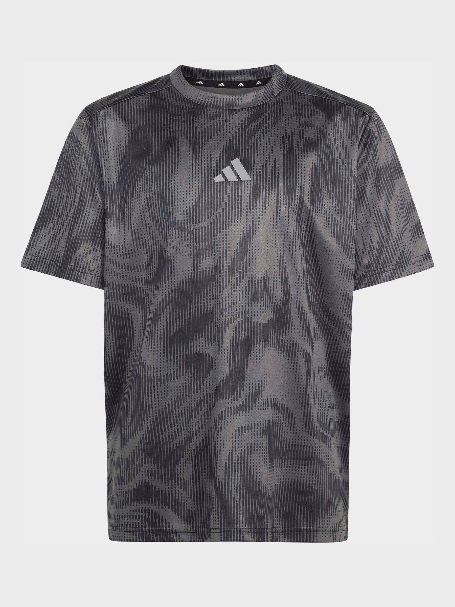 adidas adidas Black Print Sport Icons All-Over Graphic T-Shirt