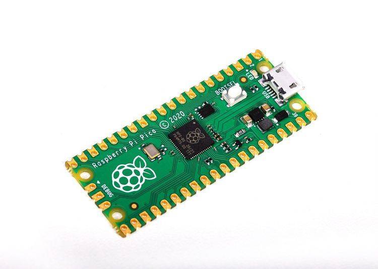Raspberry Pi Pico Basic Kit: Raspberry Pi Pico with pins not soldered header