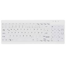Active key kompakt trådløst tastatur Hvid, (med flade taster, 365x139x17 mm) - Vit