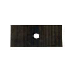 Lerverktyg drejsken Blade 21 Flex, mjukt verktyg av metall för att trimma keramiklera. 10×5 cm - Svart