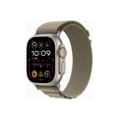 Apple Watch Ultra 2 - 49 mm - titanium - smart ur med Alpine Loop - tekstil - oliven - båndstørrelse: L - 64 GB - LTE, Wi-Fi, Bluetooth, UWB - 4G - 6