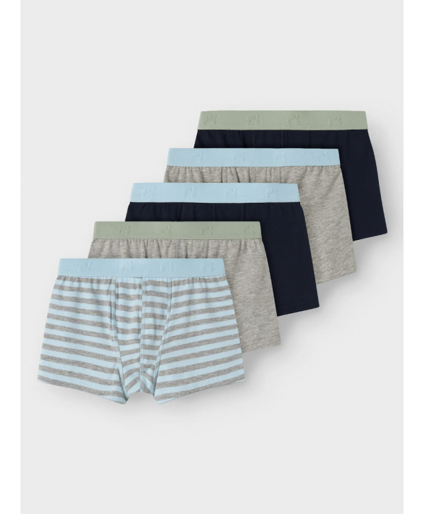Name It 5-pak boxerunderbukser i blå og grønne nuancer til drenge