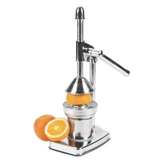 Manuell Handpress Rostfritt Stål Juicer Kraftig Citrus Citronpress för Apelsin Lime Lätt att Rengöra Hem Kök Hjälpreda silver