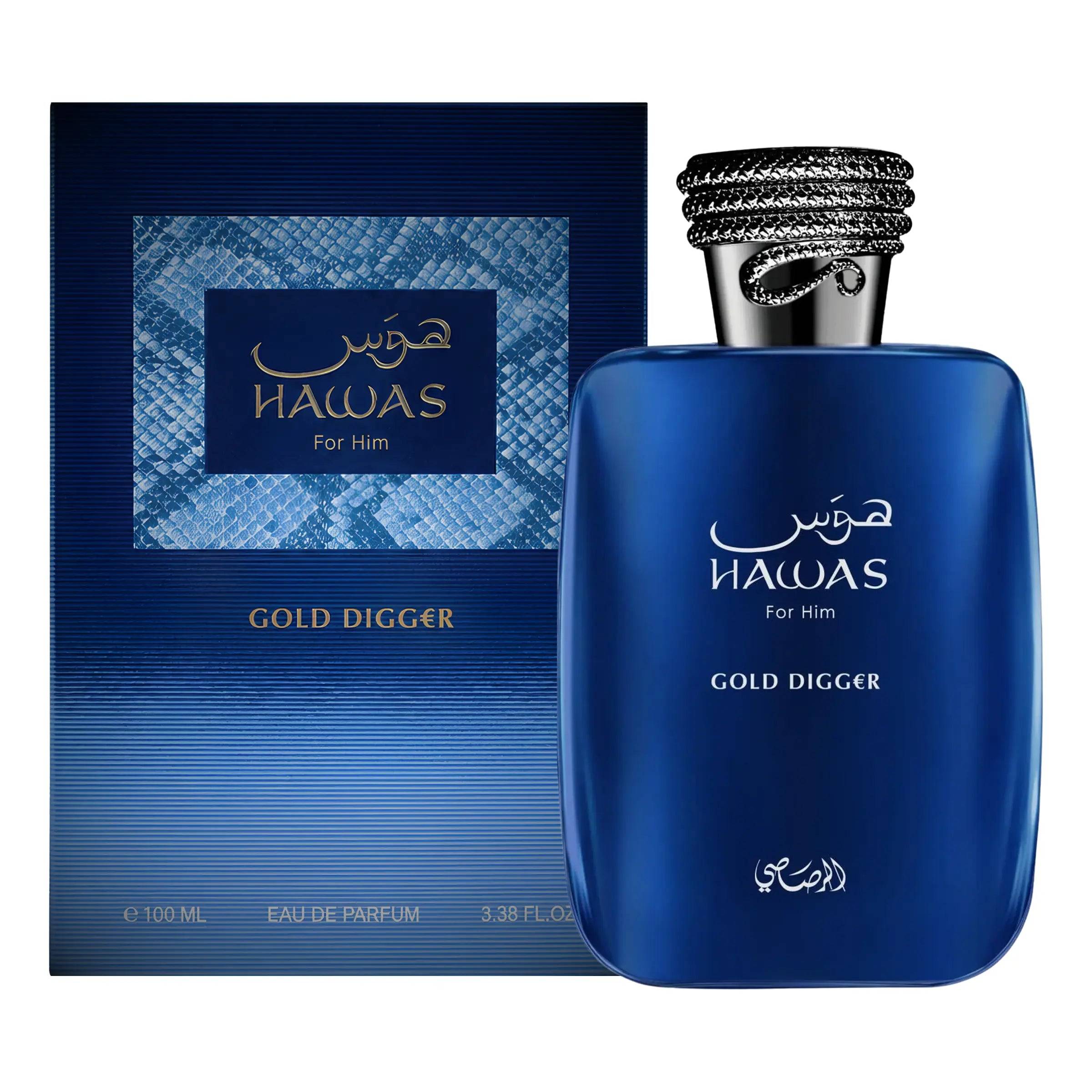 Hawas For Him Gold Digger Perfume 100ml EDP Rasasi