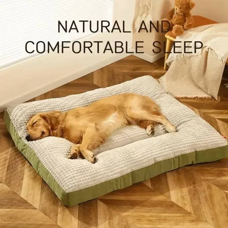 Corduroy Dog Bed Mat – Thick Washable Sofa Pad for Medium & Large Dogs - gray / XL 78x58x7cm / SP (XL 78x58x7cm)