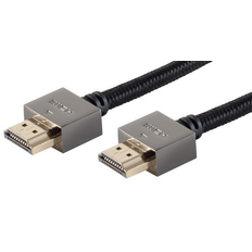 Premium High Speed HDMI 2.0 slim - 4K/60Hz - BlackCotton- 1.5 m