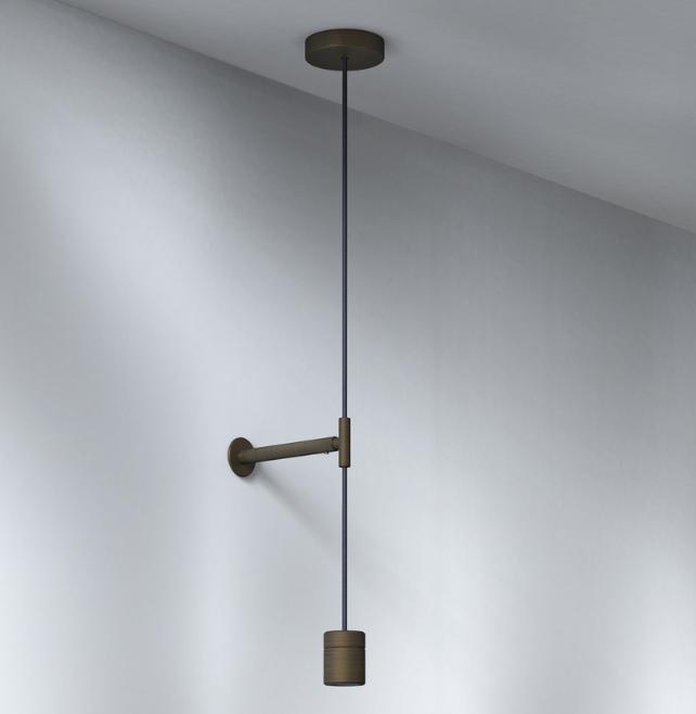 Pendant Suspension Kit 3/Curve fra Astro Lighting - Bronze / Curve 220 / Klar