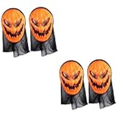 ibasenice 4 St Halloween Gaze Pumpkin Mask Skräck Skräck Demon Mask skalle mask halloween-masker för vuxna haloween halloween makeup orange halloween pumpa mask läskig spökmask grimas Kläder