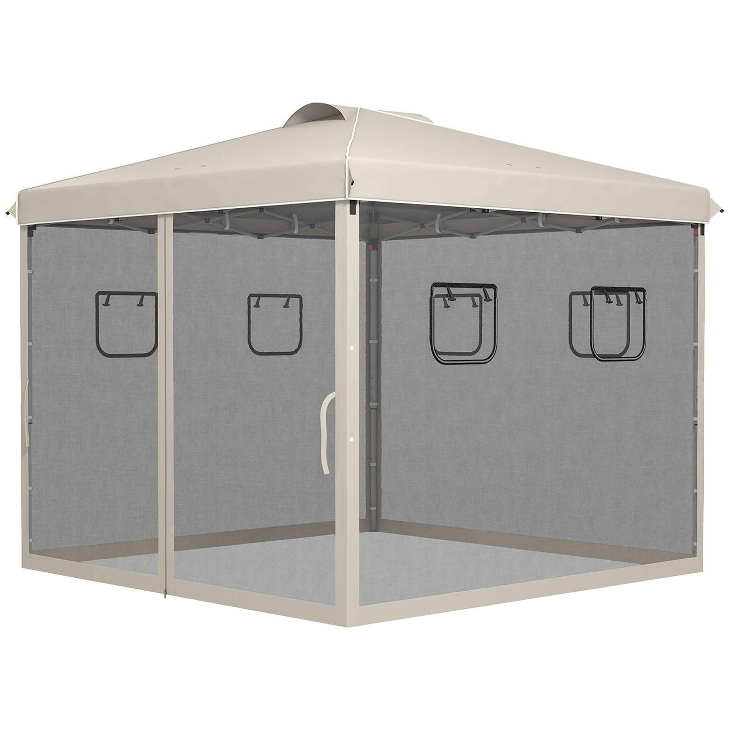 Pop Up Tält 3x3m med Mesh Gardiner och UV-Skydd