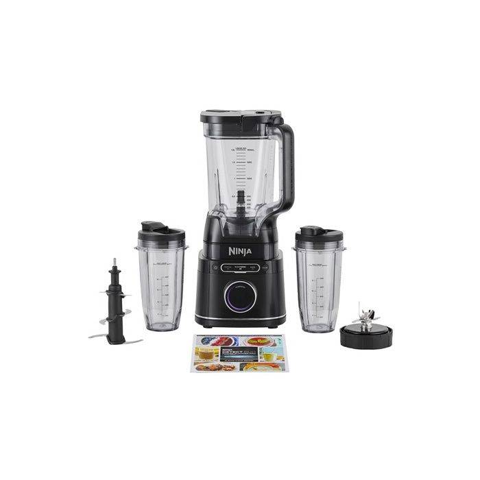 Ninja Detect Power Blender Pro 1200W - 2-i-1 - 2L - 15 lägen - 10 hastigheter - Svart svart