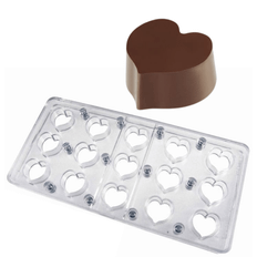 Pavoni Magnetform til chokolader / Chokoladeform i Polycarbonate MM14 - Hjerte