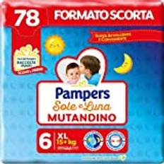 Pampers Sol&luna Trosblöja Extralarge, Storlek 6 (5+ kg), 78 Blöjor