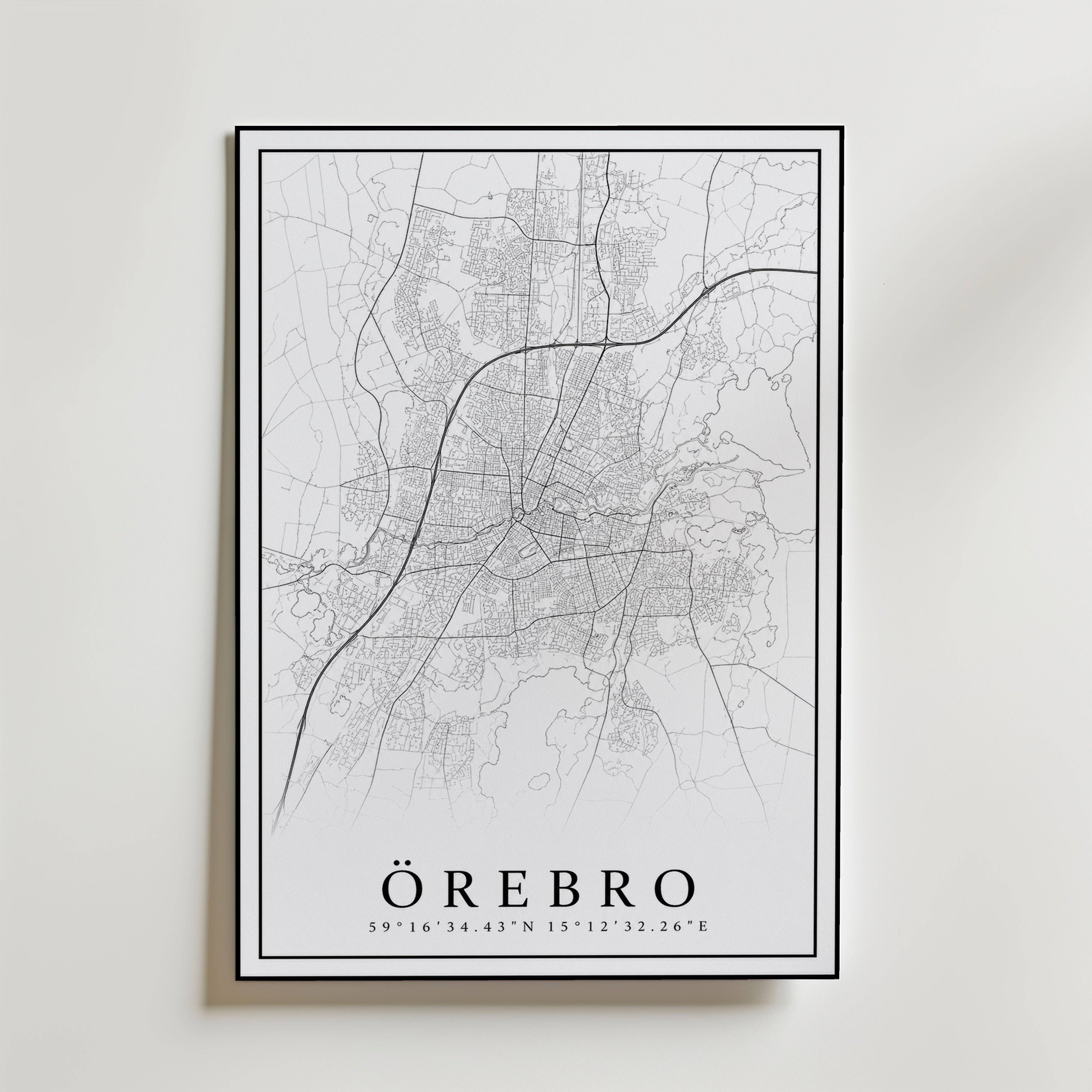 �rebro Karta Poster - Fine Art Poster 40x50 cm