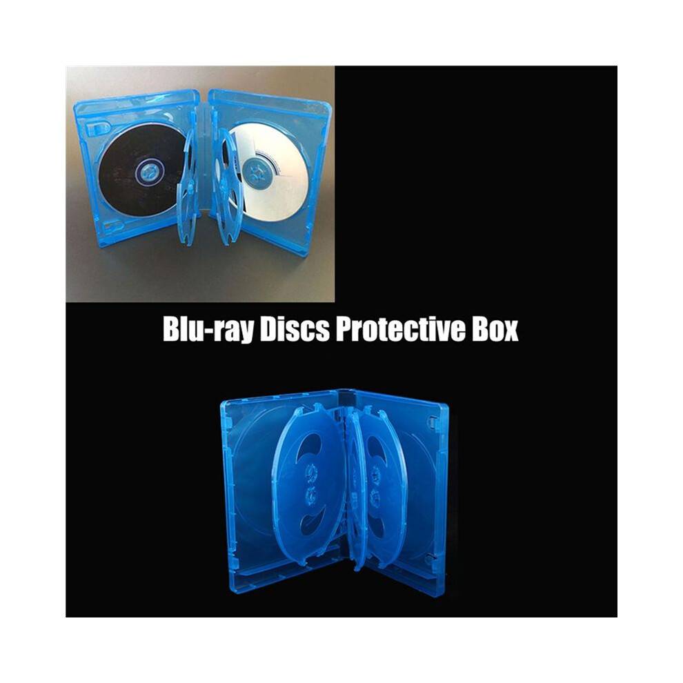 4X CD Storage Box 10-Piece Pack CD Case Plastic Double-Sided CD Storage Car CD Case Thickened DVD Case,
