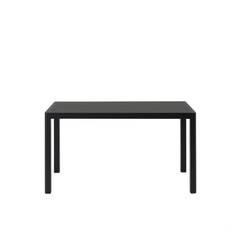 Muuto Workshop Bord Svart Linoleum/Svart 130x65 cm