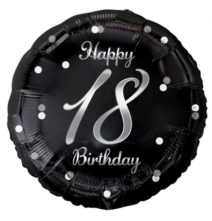 Happy Birthday 18 folieballong 36 cm