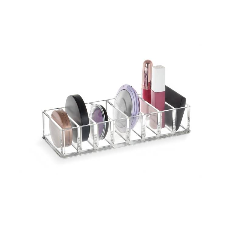 Sminkställ med 8 smala fack, LIVING MAKE UP ORGANIZER, 22 x 8,7 x H 4