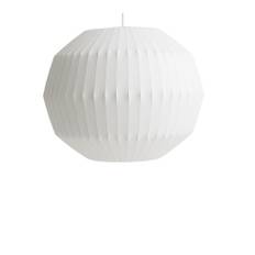 HAY - Nelson Angled Sphere Bubble Pendant Large Off-White - Pendellamper - George Nelson - Hvid