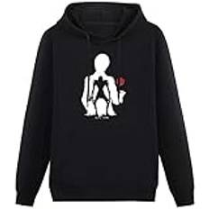 Death Note Ryuk and Light Hoodies Long Sleeve Pullover Loose Hoody Sweatershirt Size M Black Long Sleeve Hoody Sweatershirt Pullover for Men Unisex Hoodie Black M